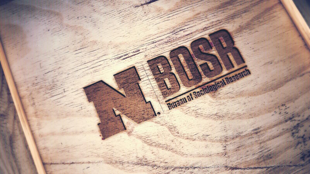 BOSR logo etched in wood
