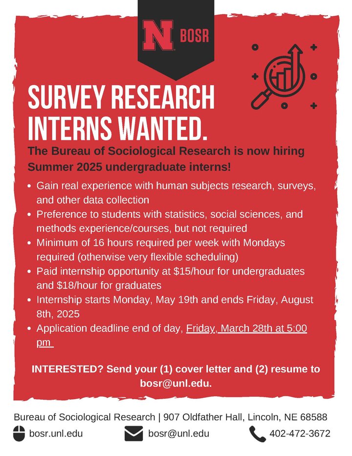2025 Summer Intern Flyer